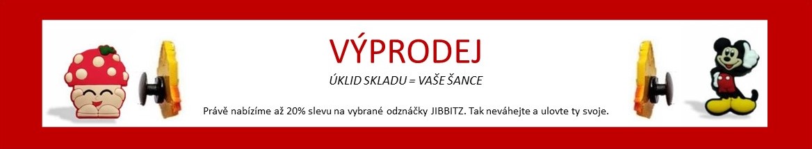 Výprodej odznáčků JIBBITZ